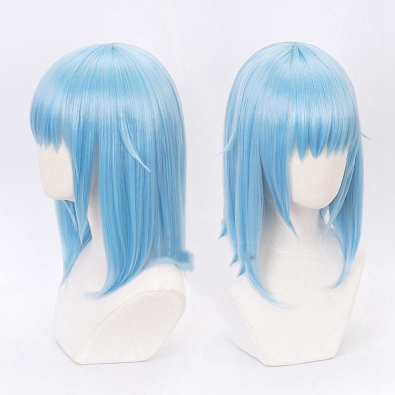 Fierjob memories888 That Time I Got Reincarnated As A Slime Rimuru Blue Wigs Cosplay Wigs NEW  WAN