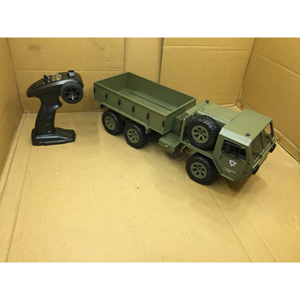 Mô Hình xe ô tô tải quân sự điều khiển từ xa Fayee FY004 FY004A US Military tỷ lệ 1:12 6WD