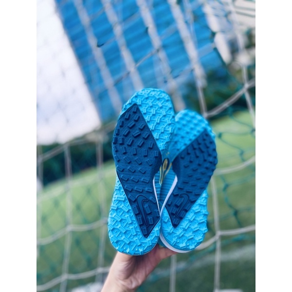Giày đá bóng sân cỏ nhân tạo đinh tf vapor 14 academy màu xanh ngọc nhạt 2022 2023
