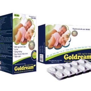 GOLDREAM New ( hỗ trợ điều trị bệnh mất ngủ,khó ngủ,stress,suy nhược thần kinh) lọ 60 viên