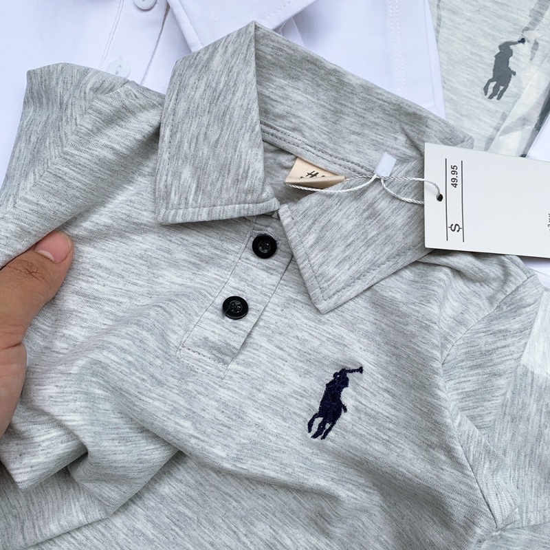 Áo cộc tay có cổ cho bé trai chất liệu cotton mềm mát