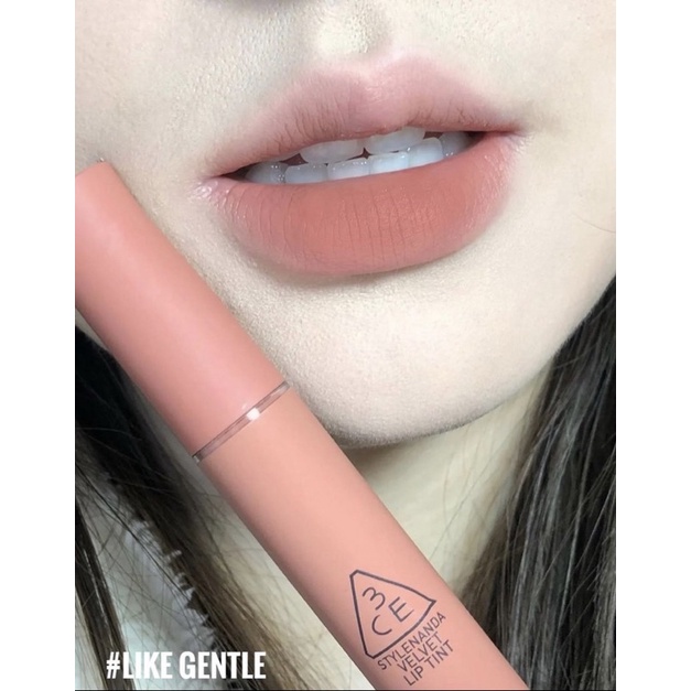 Son Kem 3CE Velvet Lip Tint Like Gentle Cam Đất Siêu Mịn Môi