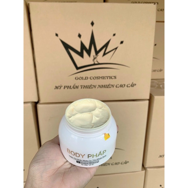 CHÍNH HẢNG- KEM BODY PHÁP SIÊU TRẮNG MỊN- TẶNG KÈM Ủ TRẮNG PHÁP