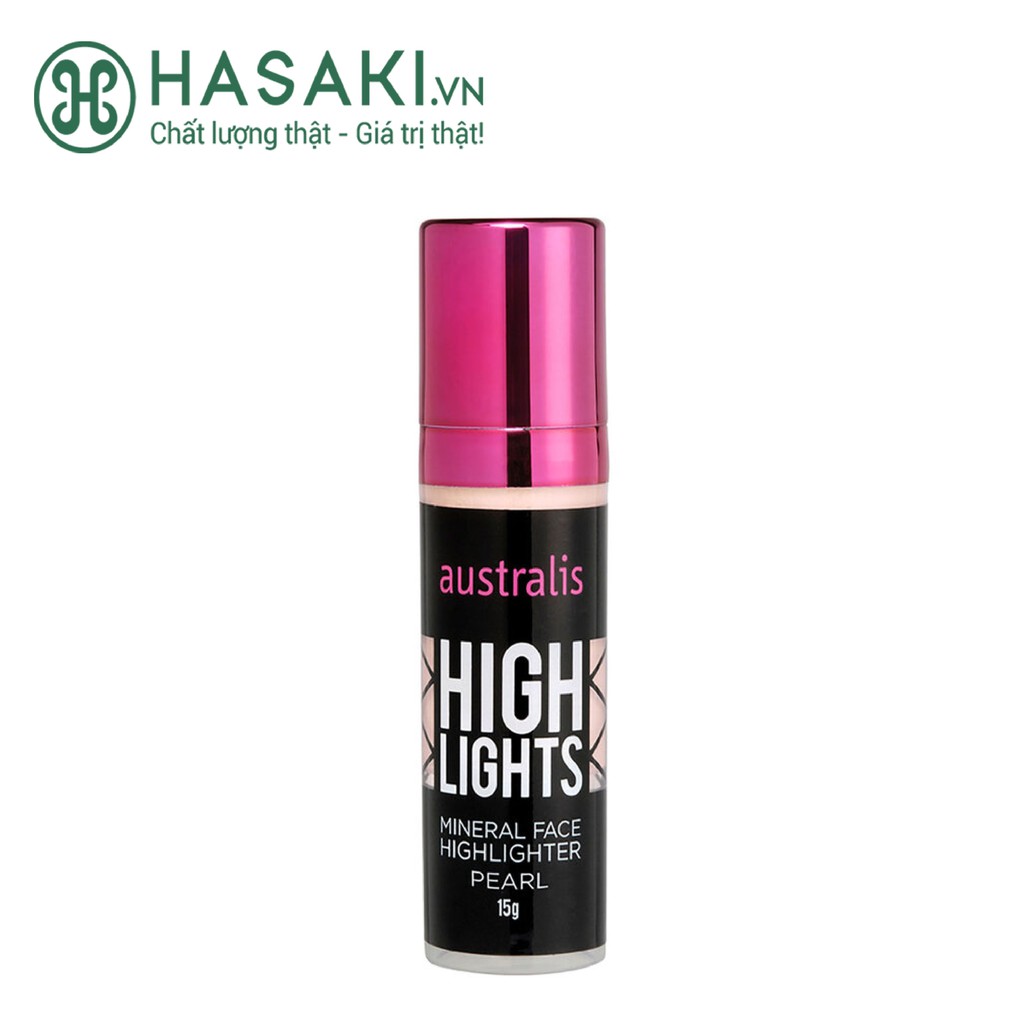 Kem Bắt Sáng Dạng Lỏng Australis Highlights Mineral Face Liquid Highlighter 15g