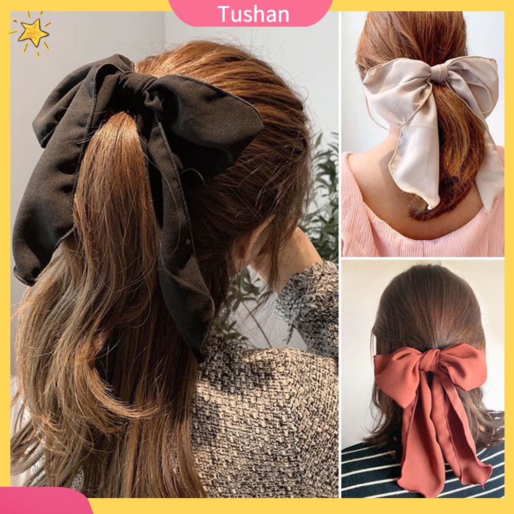 Dây Buộc Tóc Hình Nơ Bản To Thời Trang Dành Cho Nữ