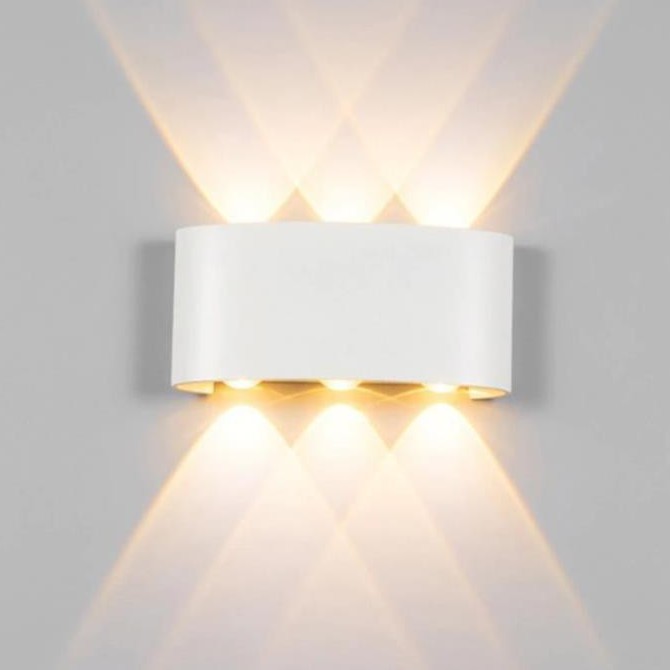 Đèn gắn treo tường hai đầu 6 tia trang trí decor phòng khách phòng ngủ hành lang ngoài trời
