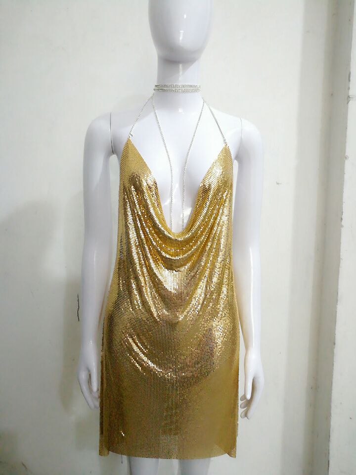 DUNEA Đầm hai dây cổ chữ v gợi cảm thời trang dành cho nữ