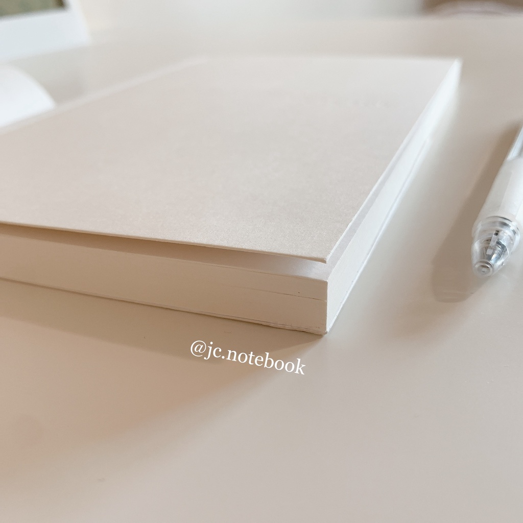 Sổ Tay Note For Basic A5 Ruột Grid Notebook Bìa Trắng - Sổ Grid Ô Vuông 100gsm - Sổ làm Bullet Journal