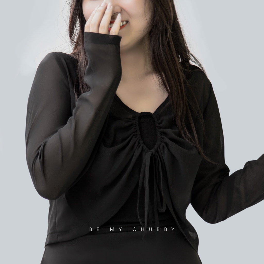 Set Áo Croptop + Cadigan Bigsize Dưới 85Kg - SUE Bigsize
