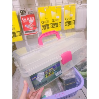 Hộp đựng dụng cụ nail chuyên nghiệp 2 tầng
