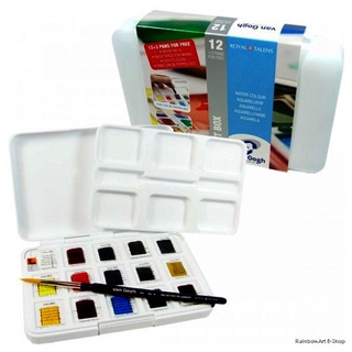 Màu nước vangogh, Van gogh 12+3 pan (tặng kèm 10 tờ a5 định lượng 220gsm)