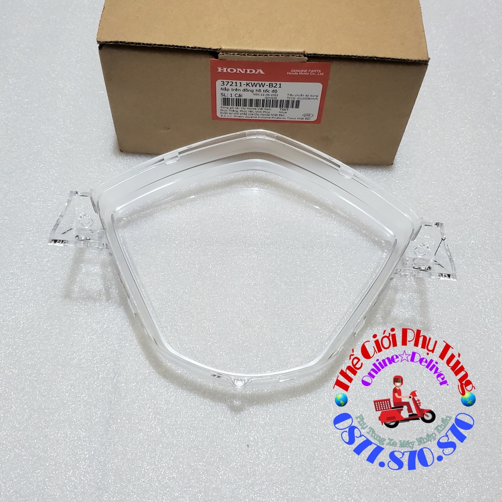 Mica - mặt kính đồng hồ Wave S110 - RSX 110 Zin Honda Việt Nam - 37211-KWW-B21
