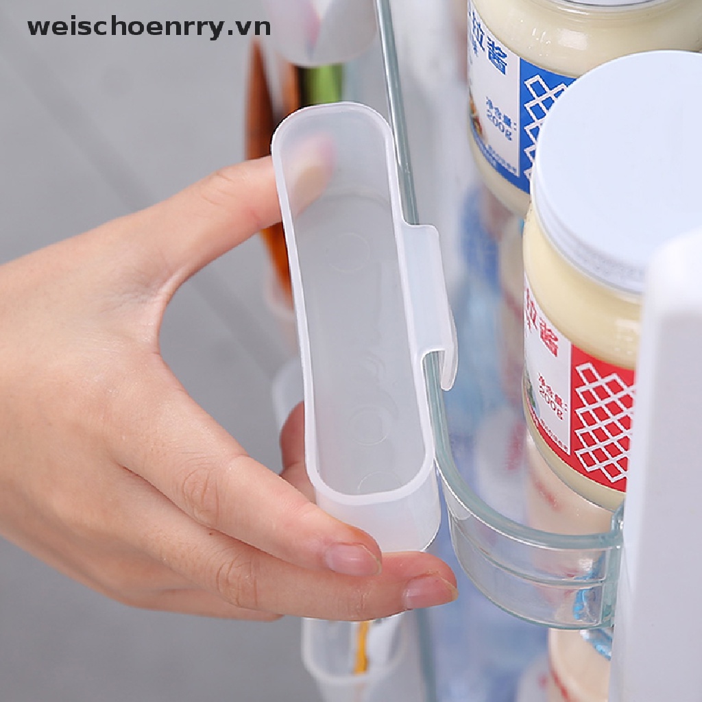 Bộ 2 Khay Đựng Đồ Dùng Gắn Tủ Lạnh Tùy Chỉnh Tiện Dụng