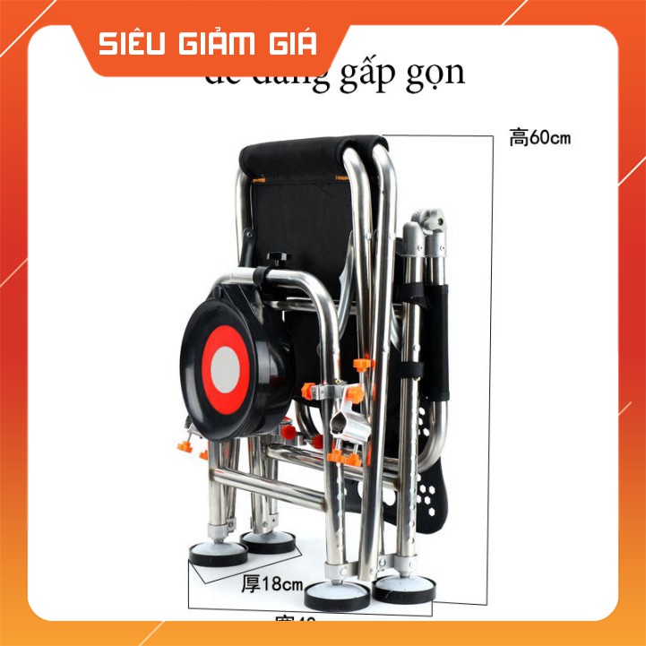 Ghế Câu Đài ghế câu cá địa hình full phụ kiện