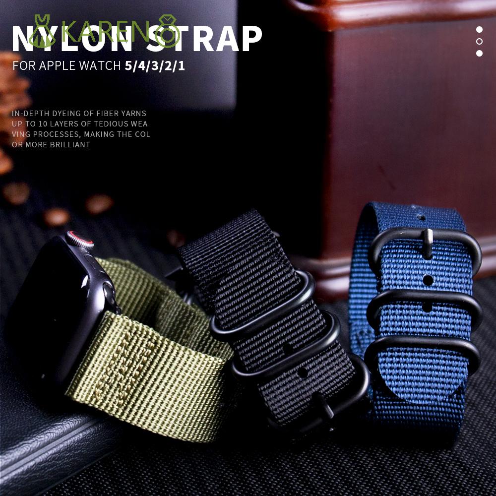 Karen Dây Đeo Thay Thế Bằng Nylon Nhiều Màu Cho Đồng Hồ Thể Thao