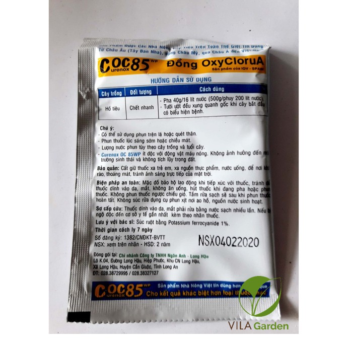 Thuốc Trừ Bệnh Coc85 WP (Gói 20g), thuốc trừ bệnh gốc đồng coc 85