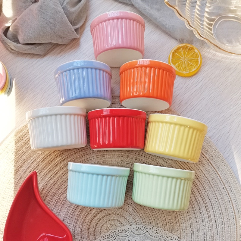 Cốc ramenkin, bát ăn dặm cho bé bằng sứ siêu xinh, chén làm caramen