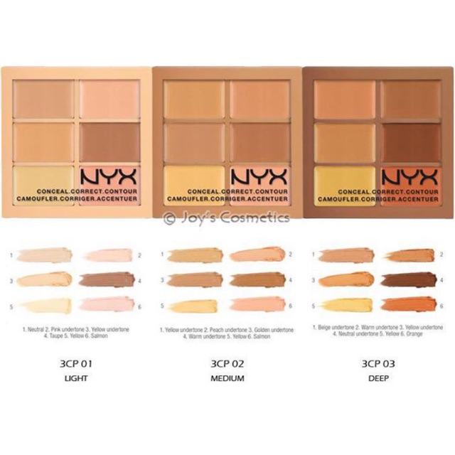 NYX - Bảng Kem Tạo Khối + Che Khuyết Điểm NYX Conceal Correct Contour 3CP04 | BigBuy360 - bigbuy360.vn