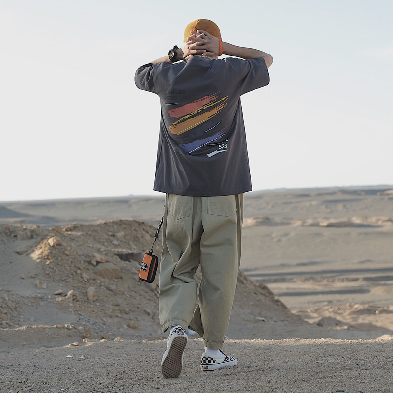 Áo Thun Tay Ngắn Dáng Rộng In Hoạ Tiết Đẹp Thời Trang