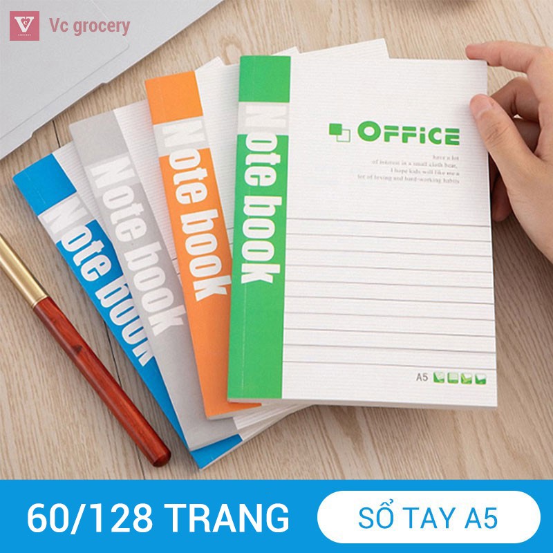 [HÀNG CÓ SẴN] Sổ tay bìa mềm A5 60 trang (30 tờ) sổ ghi chép cá nhân, cuộc họp