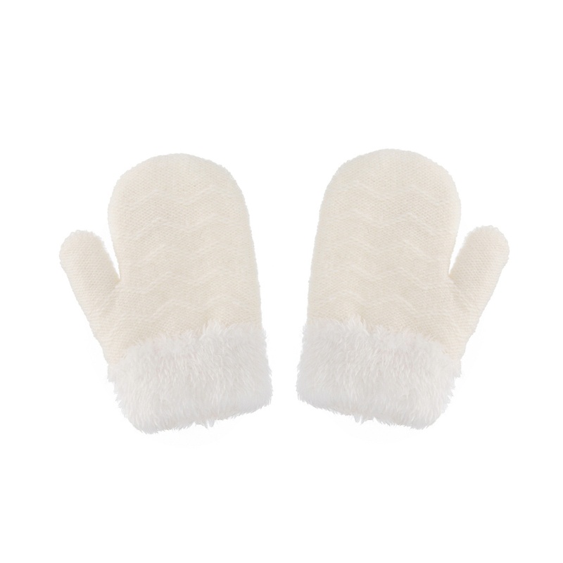 1 Đôi Găng Tay Len Đan Giữ Ấm Mùa Đông Cho Bé