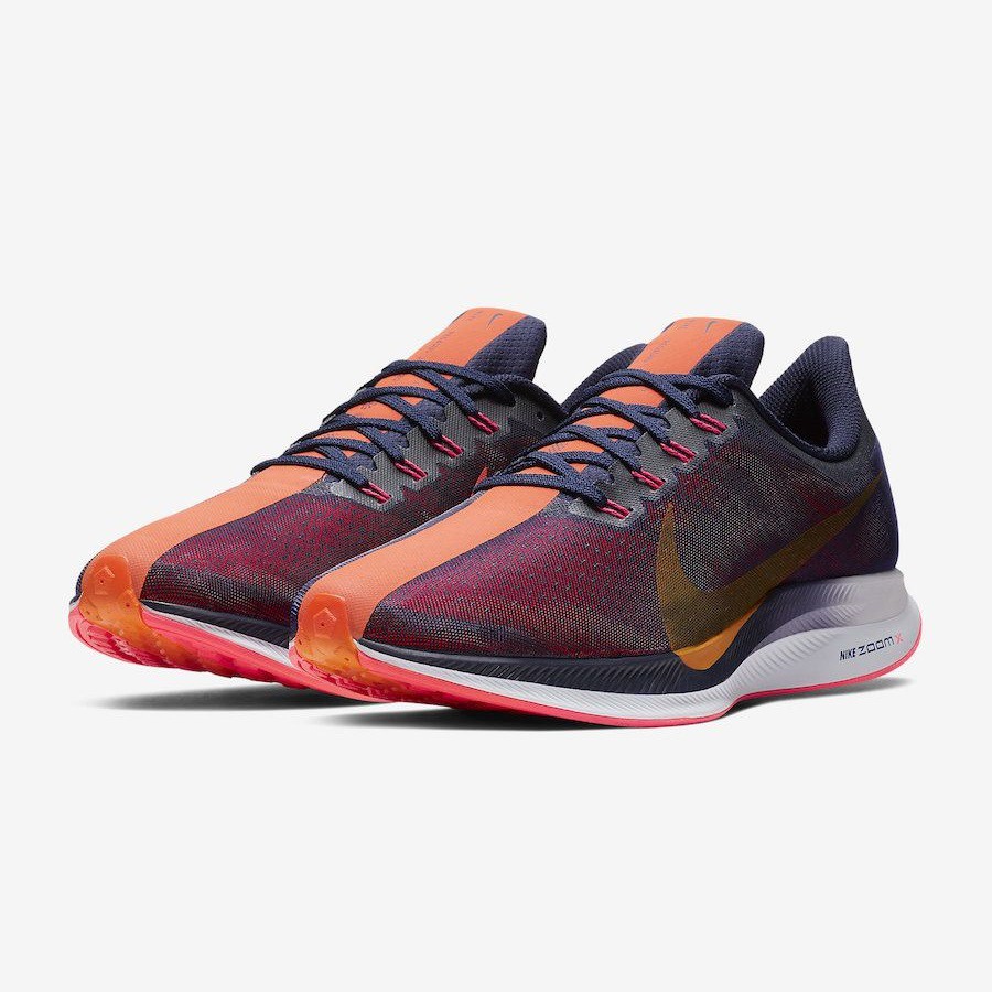 Giày Sneaker Zoom Pegasus 35 Turbo 2.0 Blackened Blue/Orange Peel