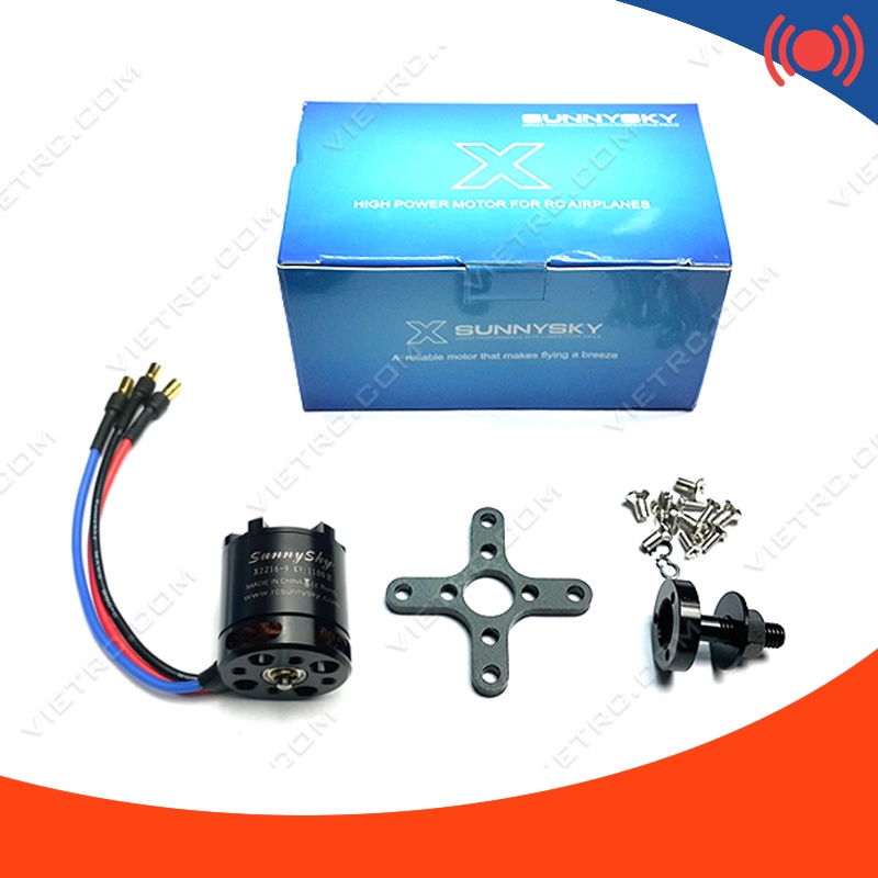 Động cơ  không chổi than  Sunnysky X2216 880 / 1100 / 1250 / 1400 / 2400 KV ráp máy bay điều khiển từ xa