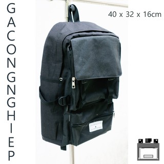 Ba lô đeo lưng Gà Công Nghiệp đen (Có quà tặng)