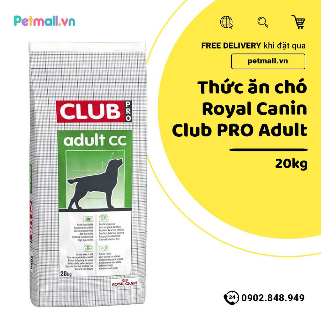 Thức ăn chó Royal Canin Club PRO Adult 20kg