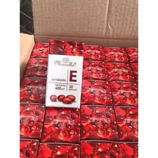 Vitamin E đỏ Nga Mirolla ,hộp 400mg(hàng chính hãng)