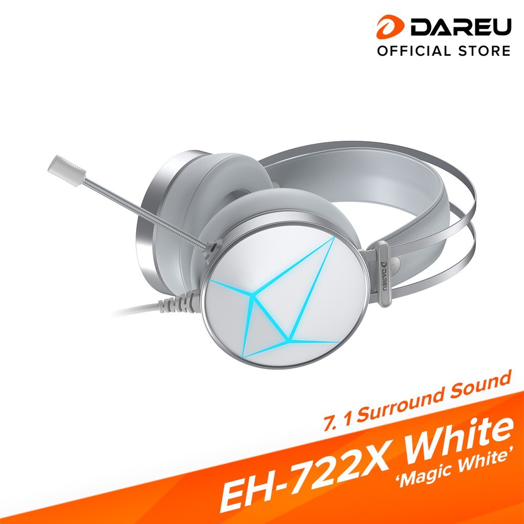 [Mã ELMSBC giảm 8% đơn 300K] Tai nghe DareU EH722x (White/Pink) - Hàng chính hãng | BigBuy360 - bigbuy360.vn