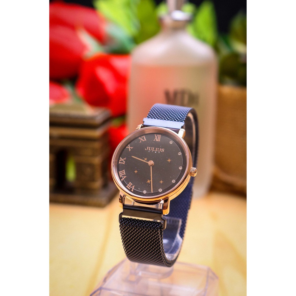 Đồng hồ nữ JS-037B kính sapphire dây nam châm Julius Hàn Quốc