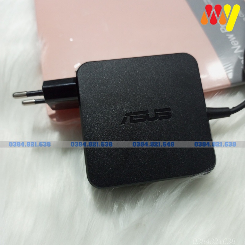 Sạc laptop Asus 45W 19V - 2.37A  Đầu sạc 1.35mm Củ vuông New 100%. Bảo hành 18 tháng đổi mới