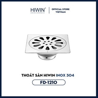 Phễu thoát sàn chống mùi hôi inox 304 mặt gương Hiwin FD-1210M