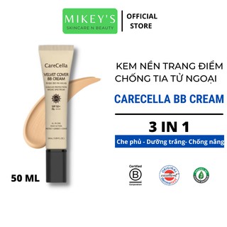 Kem nền che khuyết điểm, kiềm dầu, lâu trôi CARECELLA nâng tone chính hãng Hàn Quốc (50 ML)