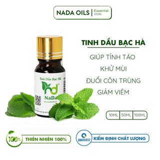 Tinh dầu bạc hà nguyên chất nada