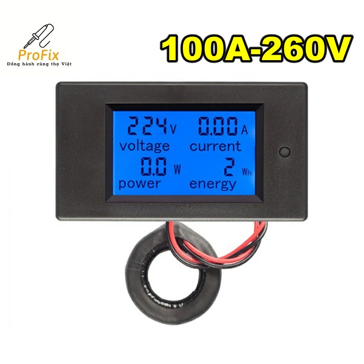Đồng hồ hiển thị công suất , dòng điện , điện áp AC PZEM-061.