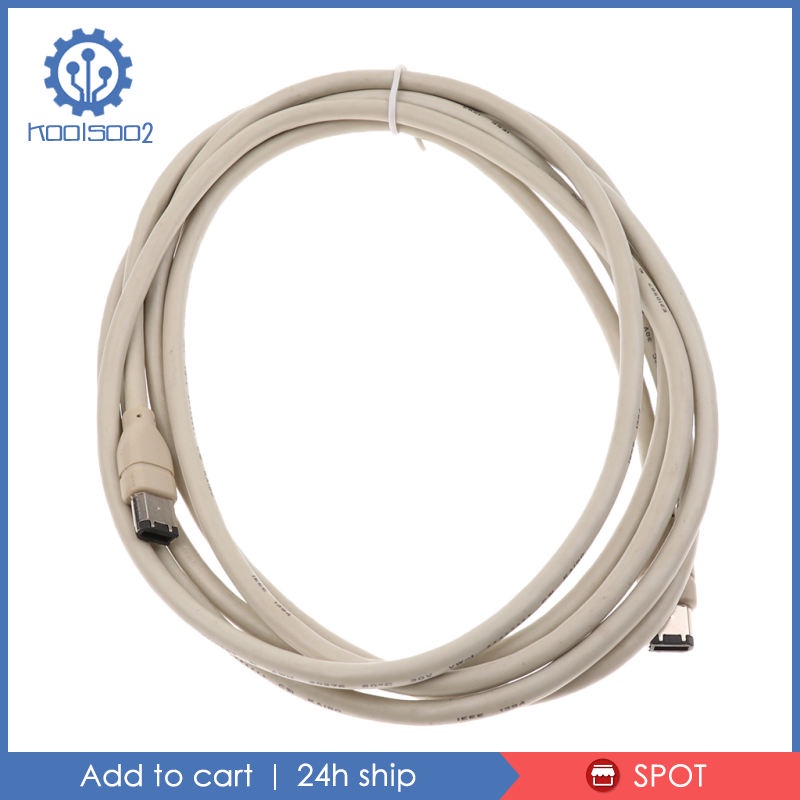 Cáp Lửa Koolsoo2 1394 6 Pin Sang 6Pin DV-OUT Máy Quay 3Meter Màu Xám