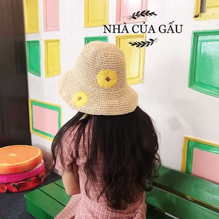 [ ẢNH THẬT ] Nón cói hoa cúc đơn giản auto đep.