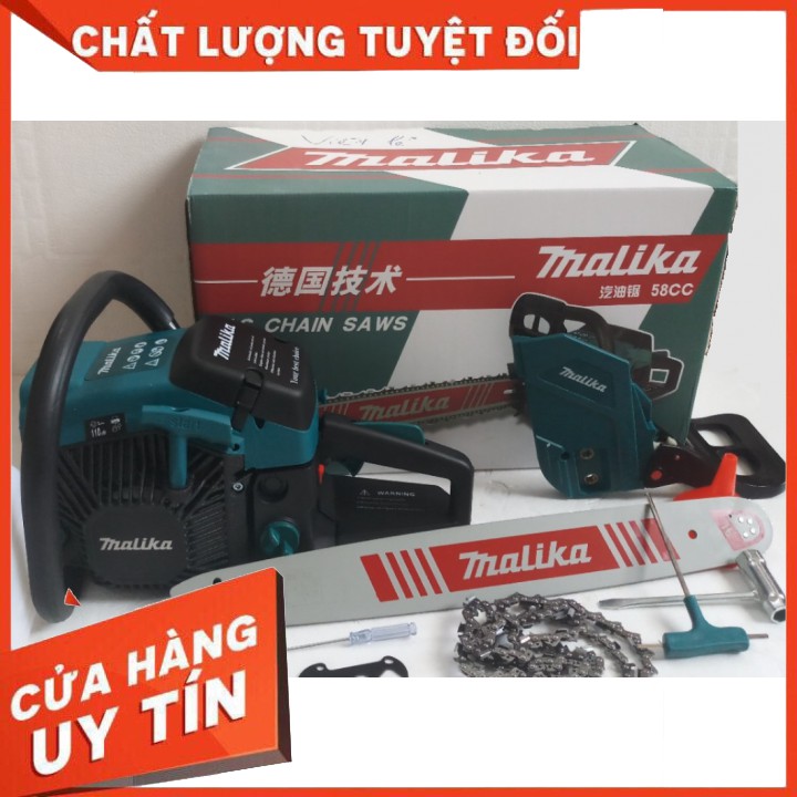 Máy cưa xích chạy xăng Malika-58CC