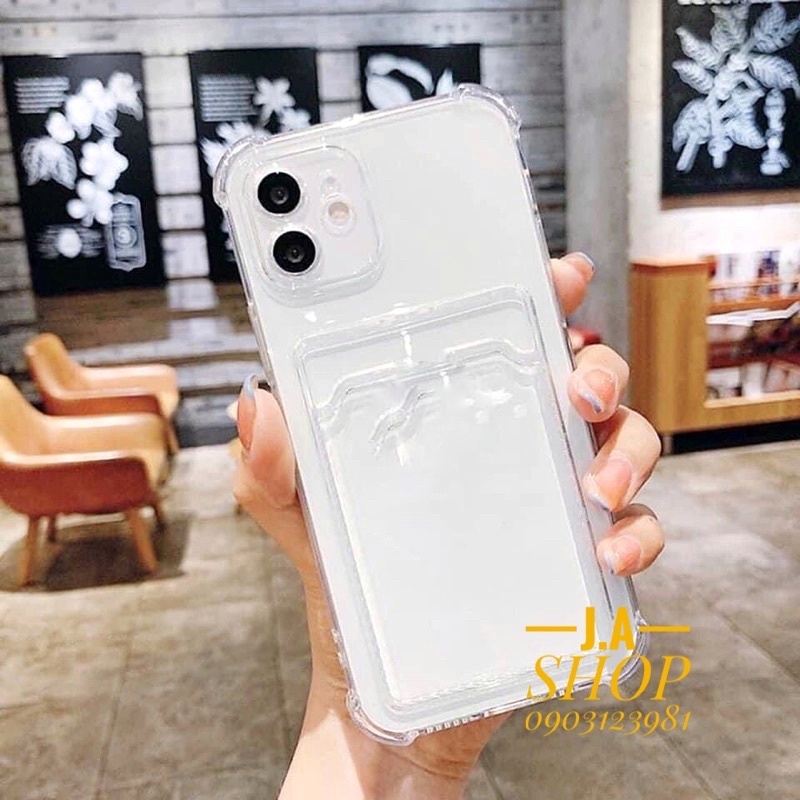 Ốp Lưng Chống sốc Kèm Ngăn Để Thẻ Cho Điện Thoại iPhone 6//7/8/X/XSMax/11/12/13/++  Ốp Lưng Kèm Ví Để Thẻ