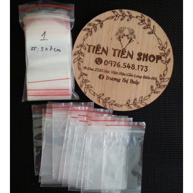 100G túi zip số 1 ( 5x7cm)