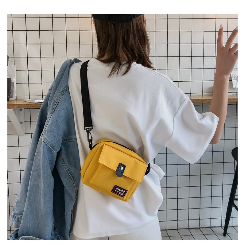Túi đeo chéo vải canvas thời trang cho nữ n01-85