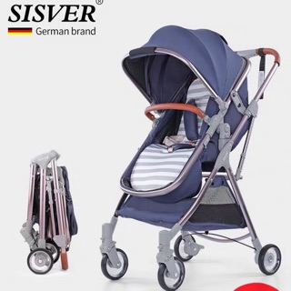 Xe đẩy hai chiều gấp gọn SISVER siêu nhẹ châu âu