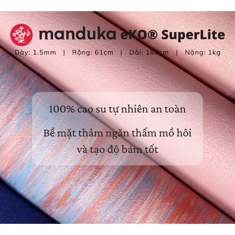 Thảm Tập Yoga Manduka Eko SuperLite 1.5mm