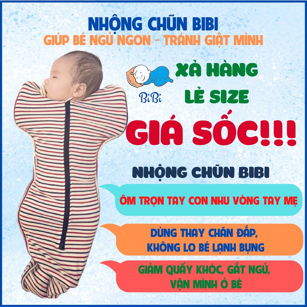 Nhộng Chũn Sơ Sinh Giúp Bé Ngủ Ngon Không Giật Mình - SP theo phương pháp Easy