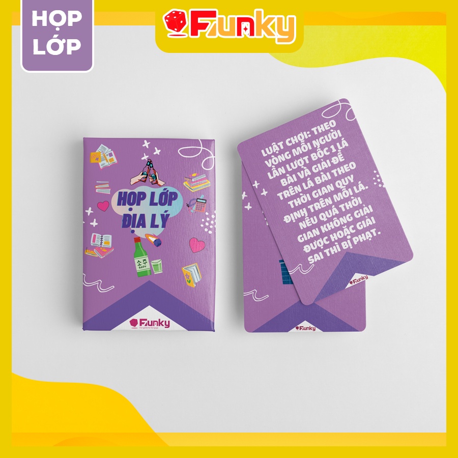 Bộ Bài “Họp Lớp” Môn “Địa Lý” 7Funky. Drinking Game Ôn Bài Trên Bàn Nhậu Vui Quên Lối Về