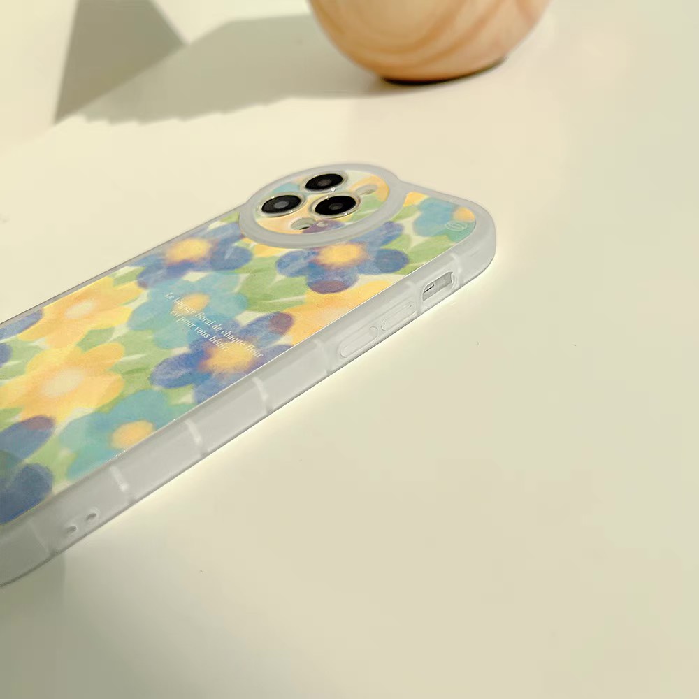 Ốp lưng iphone camera tròn hình Hoa Vàng, Xanh 13promax/13pro/13/12promax/12pro/12/11promax/11/7plus/8plus - Ina Case