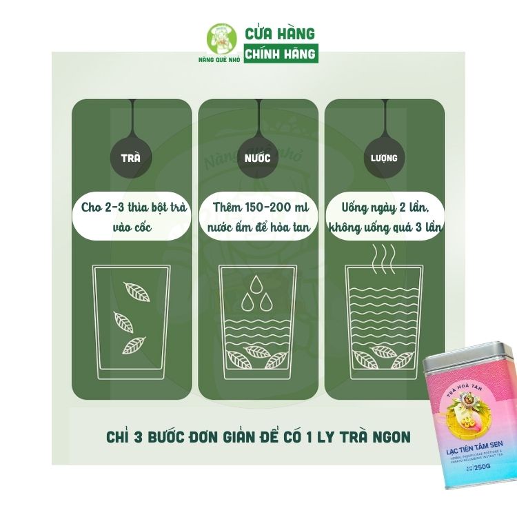 Trà Tâm Sen An Thần Ngủ Ngon, Trà Lạc Tiên Tâm Sen Hygie Dạng Cốm Hòa Tan Tiện Dụng Giảm Căng Thẳng Giúp Ngủ Sâu Giấc
