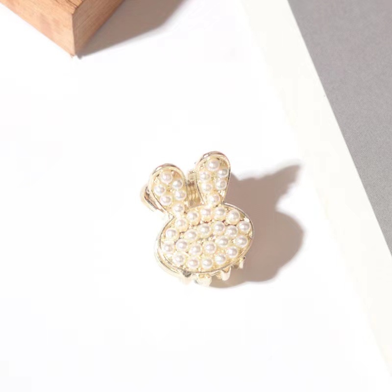 Kẹp tóc nơ đính ngọc trai dễ thương